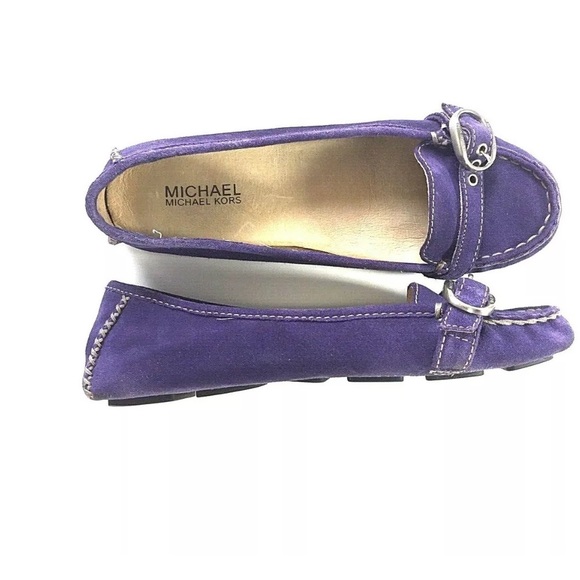 Michael Kors Womens Purple Suede